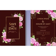 <HQLSS> A5 DOUBLE SIDE Printing Art Card 260 gsm custom printing services untuk invitation , kad kah