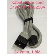 Cable power cord c19 to c20 18A 250V