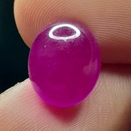 UNGU natural Purple Jade/ Purple Jade Dim: 12x10x5.8mm 7.55ct Burmese Jade Purple color Oval Cabocho