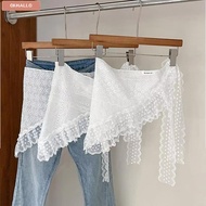 OKHALLO Lace Layered Gauze Skirt - Y2K Trendy Outfit Piece