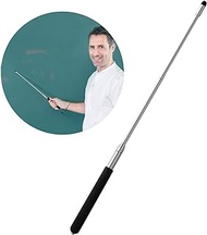 Teachers Pointer Stick, Telescopic Teaching Pointer, Retractable Classroom Whiteboard Pointer Extendable for Teachers, Guides, Coach with A Lanyard &amp; Felt Head, Extends to 39.4''