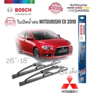 อุปกรณ์ยางรีดน้ำฝนที่ปัดน้ำฝน ใบปัดน้ำฝน ซิลิโคน ตรงรุ่น Mitsubishi Lancer EX 2010 ไซส์ 26-18  ยี่ห้