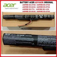 (TERBARU) Battery ORIGINAL ACER AS16A5K Baterai Laptop Acer Aspire
