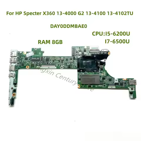 DAY0DDMBAE0 motherboard For HP X360 13-4000 G2 13-4100 notebook computer CPU: I5-6200U I7-6500U 8G 1
