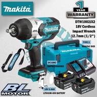 MAKITA DTW1002JX2 / DTW1002JX3 / DTW1002JX4 / DTW1002ZX2 18V Cordless Impact Wrench 12.7MM (1/2")