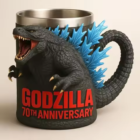 Godzilla peripheral model ornament water cup Godzilla 70th Anniversary 3D mug gift ornament model