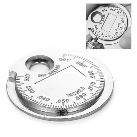 0.6-2.4mm Spark Plug Gap Tool 0.02-0.1 Inch Coin Style Feeler Gauge For Motorcycle/Car Maintenance &