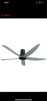 KDK Remote Control Ceiling Fan 60  Sensa 5 K15Z5-QEY (Grey)