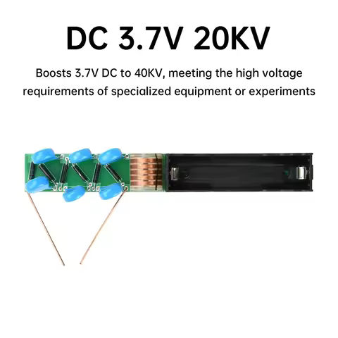 DC 3.7V to40KV DIY Ignition Coil Booster 20KV High Voltage Generator Step Up Transformer Electronic 