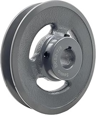 BK52-7/8 Single Groove Fixed Bore V Belt Pulley,7/8 inch bore,4.95 inch Outside Dia,V-Belt Sheave Ca