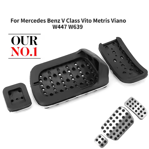 Gas Fuel Brake Pedal Pads Cover Accessories Car Styling for Mercedes Benz V Class Vito Metris Viano 