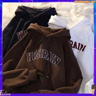 0403 ROY Hoodie Men Women Unisex Coffee Oversized Hoodie Korean Style Couple Sweater Lelaki Plus Siz