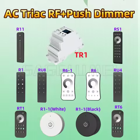TR1 Skydance 220V AC Triac LED Dimmer Wireless 2.4G Remote Control Dimmable Push Switch Smart Dimmer
