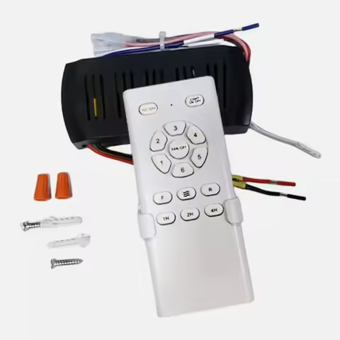 Ceiling Fan Light Remote Control Receiver Set/Kit 6 Speed ​​Dimmer DC Output Ceiling Fan Light Switc
