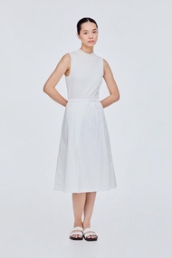 Gathered Maxi Flare Skirt