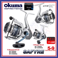 OKUMA SAFYRE SF Reel Spinning Pancing Tahan Karat Air Masin Freshwater (5-9kg Drag)TCE Tackles 7+1BB
