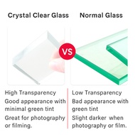 Crystal Clear Glass Fish Tank Aquarium Aquascape Kaca 60cm / 50cm / 40cm / 35cm / 30cmm