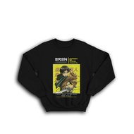 EREN JAEGER AOT SCOUNTING LEGION SNK MEN'S CREWNECK HOODIE JACKET