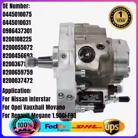 0445010075 0445010031 8200108225 8200055072 4417119 93189904 Fuel Pump for Renault Nissan Opel Vauxh