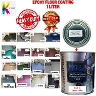 EPOXY FLOOR PAINT / CAT EPOXY LANTAI /  1L  / Mici EPOXY / Heavy Duty Protection / CERAMIC TILE CEMENT /