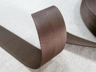 【米拉 帆布工坊】低調奢華自然色系列 淺棕織帶 (編號：棕004） 寬3.8 ㎝ / 厚0.18 ㎝ / 一呎 20元