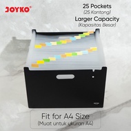 Joyko Expanding File A4 25 POCKETS Organizer Joyko File Folder Rack EF-7A4 Harmonica Folder Rack - R