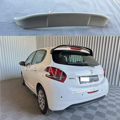 REAR ROOF SPOILER FOR PEUGEOT 208 MK1 (2012-2019) FRP UNPRIMED