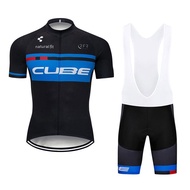 CUBE Cycling Jersey Bike Short Sleeve Set Breathable and comfortable Quick dry Cycling clothes