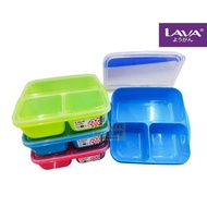LAVA 1.1L Lunch Box Food Container Kid Lunch Box LBX787 3 Compartment Microwavable Food Keeper Tuppe
