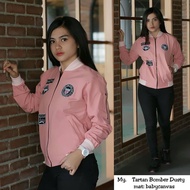 Tartan Bomber - Women's Bomber Jacket Jacket Woman Jaket Perempuan Korean Style Outerwear Jacket