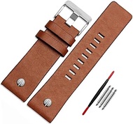 Diesel Calfskin Leather Watch Band strap with Tool 22mm 24mm 26mm 28mm 30mm Replacement for Men's Diesel Watches…