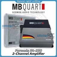 MB Quart 2-Channel Car Amplifier Formula FA-250 Class A/B Car Power Amp - For Car Audio Sound System