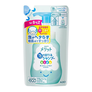 花王  MERIT 慕斯泡泡無矽兒童洗髮水 補充裝 240ml-14543 平行進口