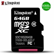 Kingston คุณภาพสูง class 10 64 กิกะไบต์ MicroSDXC Micro sd การ์ด Cartao De Memoia สำหรับโทรศัพท์/แท