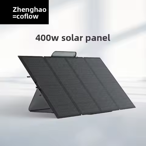 Ecoflow Solar Panel, 400W Photovoltaic Panel, Foldable Waterproof Portable Fast Charging For Outdoor