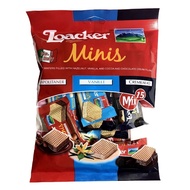 Italian Loacker Mixed Mini Hass Cake Wafers Hazelnut &amp; Cocoa Vanilla Flavor