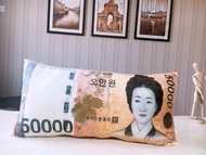 60cm Funny USD EUR Money Plush Pillow Stuffed Cushion Simulation Pound Dollar Cushion for Sofa Bed P