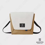 【MILESTO】Hutte 系列隨身sacoche風格設計包(多色可選)(原廠授權台灣經銷) 卡其