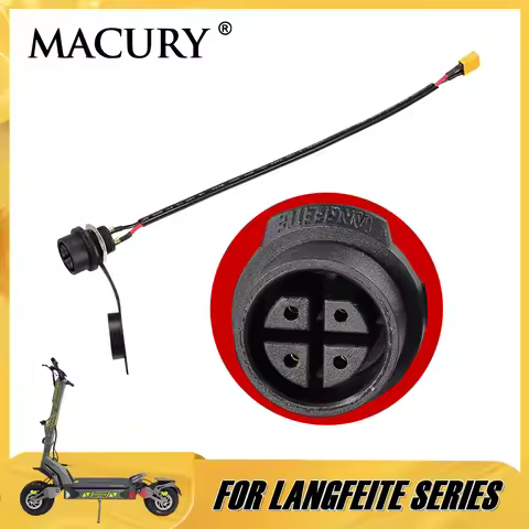 New YJ20 Charging Port for LANGFEITE GT2 GT3 GT4 GT2S GT4S RS C1 C2 C5 H2 Electric Scooter Female Co