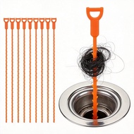 20 Inch Drain Snake, Drain Clog Remover – Reusable Flexible Snake Drain Hair Removal Tool for Sink, 