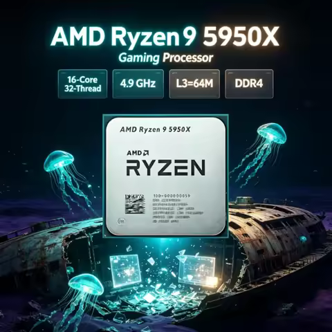 AMD Ryzen 9 5950X 16-Core 32-Thread but without cooler UP to 4.9GHz Gaming CPU L3=64M Socket AM4 3.4