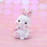 Cute Rabbit Car Interior Accessories Car Decoration Creative Baking Children Birthday Cake Decoratio