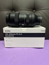 全場最平 勁新淨 全套有盒 Sigma 100-400 100-400mm DG DN OS Sony FE Mount  