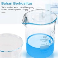 Td - Dpr One Two Cups Multifunctional Chemical Lab Measuring Cup Borosilicate Glass - Gg-17 ||