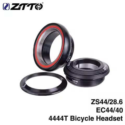 ZTTO 4444T Bicycle Internal Threadless Headset 44mm ZS44 CNC 1 1/8"-1 1/2" 1.5 Tapered Tube Fork EC4