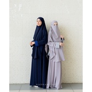 SET JUBAH KHADIJA TERMASUK KHIMAR DAN PURDAH