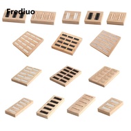 [Lzdyqmy2] Jewelry Display Tray Earrings Rings Solid Wood Holder Organizer Shelf