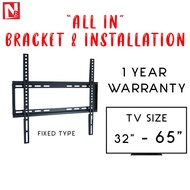 TV WALL MOUNT FIXED BRACKET WITH INSTALLATION ALL BRAND TV SUPPLY BRACKET AND INSTALL MONITOR