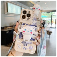 Casing Case For Huawei Nova Y90 Y70 Plus Y61 10 9 SE Pro 8 7I 5T 3I Y9S Y7A Y6P Y6S Y9 Y7 Y6 Pro Prime 2019 Cute Hey Cinnamaroll With Mirror Holder Lanyard Phone Case Cover