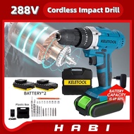 Cordless Impact Drill electric screwdriver battery power drill Power Tool Drill Driver LED Light